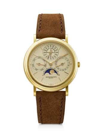 VACHERON CONSTANTIN, RARE YELLOW GOLD PERPETUAL CALENDAR WRISTWATCH, WITH MOON PHASES, REF. 43031 - photo 1