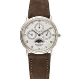 BLANCPAIN, WHITE GOLD PERPETUAL CALENDAR WRISTWATCH, WITH MOON PHASES, REF. 3595 - photo 1