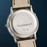 BLANCPAIN, WHITE GOLD PERPETUAL CALENDAR WRISTWATCH, WITH MOON PHASES, REF. 3595 - photo 3