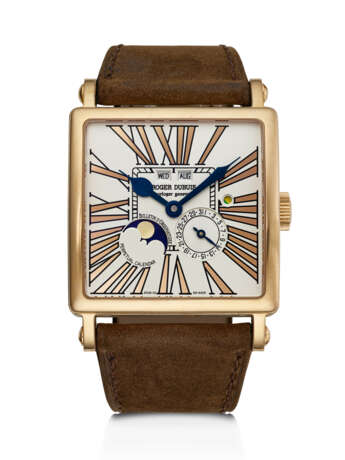 ROGER DUBUIS, LIMITED EDITION PINK GOLD 'GOLDEN SQUARE PERPETUAL CALENDAR' - photo 1