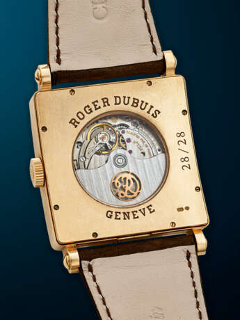 ROGER DUBUIS, LIMITED EDITION PINK GOLD 'GOLDEN SQUARE PERPETUAL CALENDAR' - photo 3