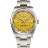 ROLEX, STAINLESS STEEL 'OYSTER PERPETUAL' WITH YELLOW DIAL, REF. 126000 - photo 1