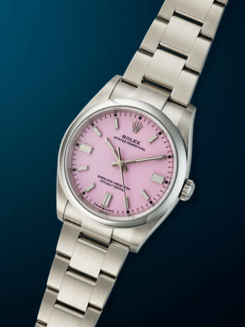 ROLEX, STAINLESS STEEL 'OYSTER PERPETUAL', WITH PINK DIAL, REF. 126000 - photo 2