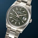 ROLEX, STAINLESS STEEL 'DATEJUST', WITH GREEN PALM MOTIF DIAL, REF. 126200 - photo 2