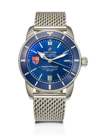 BREITLING, LIMITED EDITION STAINLESS STEEL 'SUPEROCEAN HERITAGE B20', MADE FOR THE PLATINUM JUBILEE ROYALTY AND SPECIALIST PROTECTION, REF. AB2010 - photo 1