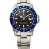 ROLEX, STAINLESS STEEL DUAL TIME 'GMT-MASTER', SO-CALLED 'BLUEBERRY', REF. 1675 - photo 1