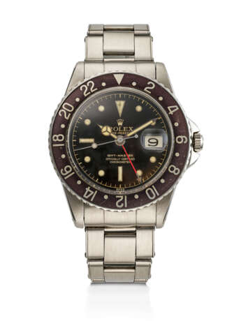 ROLEX, STAINLESS STEEL DUAL TIME 'GMT-MASTER', REF. 1675 - photo 1