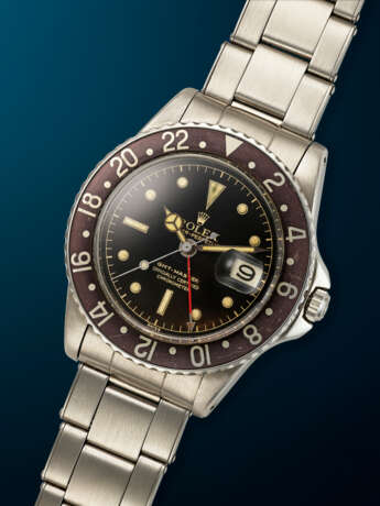 ROLEX, STAINLESS STEEL DUAL TIME 'GMT-MASTER', REF. 1675 - photo 2