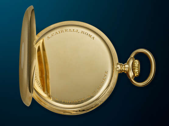 PATEK PHILIPPE, YELLOW GOLD OPENFACE POCKET WATCH, RETAILED BY A. CAIRELLI - Foto 3