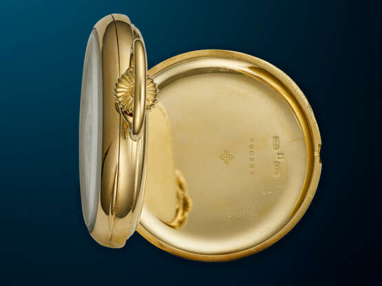 PATEK PHILIPPE, YELLOW GOLD OPENFACE POCKET WATCH, RETAILED BY A. CAIRELLI - Foto 4