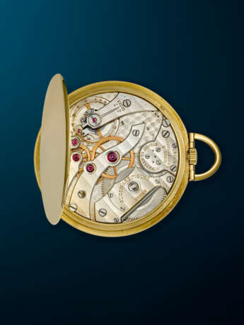 AUDEMARS PIGUET, YELLOW GOLD OPENFACE POCKET WATCH, RETAILED BY CARTIER - Foto 4