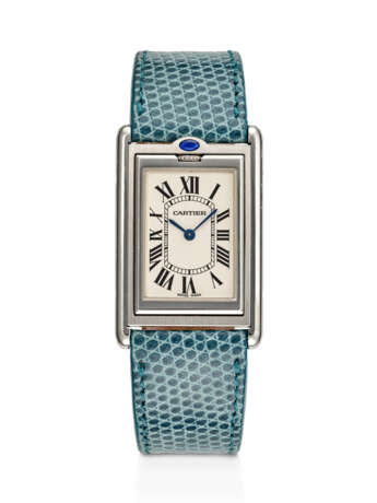 CARTIER, RARE STAINLESS STEEL 'MILLENNIUM TANK BASCULANTE', REF. 2390 - фото 1