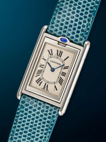 CARTIER, RARE STAINLESS STEEL 'MILLENNIUM TANK BASCULANTE', REF. 2390 - фото 2