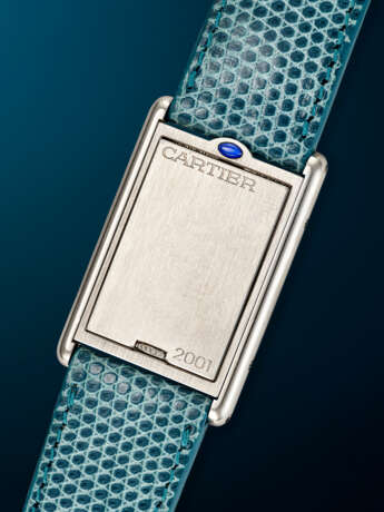 CARTIER, RARE STAINLESS STEEL 'MILLENNIUM TANK BASCULANTE', REF. 2390 - фото 3