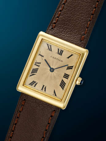 CARTIER, RARE YELLOW GOLD 'TANK' - фото 2