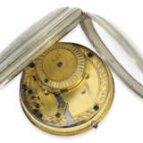 Taschenuhr: technisch hochinteressante und extrem seltene Taschenuhr mit frühem automatischen Schwinggewichtsaufzug, Joseph Maler Staufen, ca.1810 - photo 2