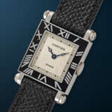 CARTIER, WHITE GOLD AND ENAMEL 'TANK RECTANGULAIRE A PATTES VIS ARMURIER' - фото 2