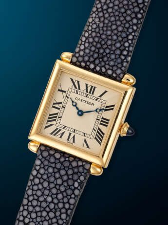 CARTIER, YELLOW GOLD QUARTZ 'TANK OBUS', REF. 1630 2 - фото 2