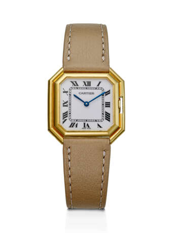 CARTIER, YELLOW GOLD 'CEINTURE AUTOMATIC' - фото 1