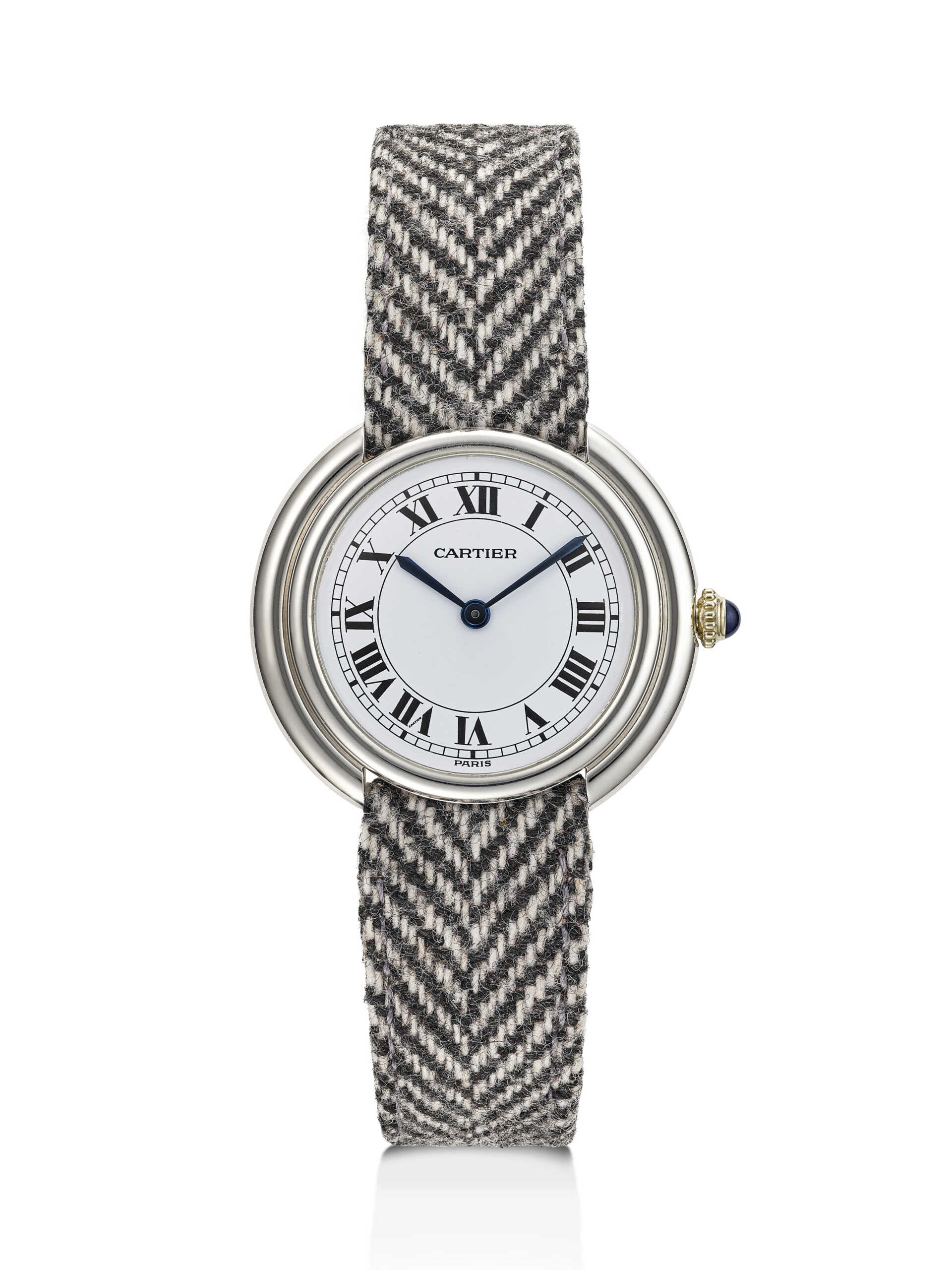 CARTIER, LARGE WHITE GOLD 'VENDOME'