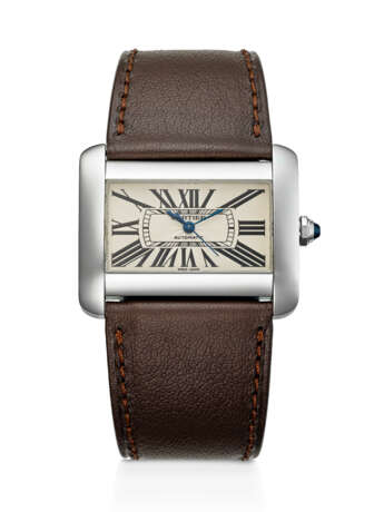 CARTIER, STAINLESS STEEL 'TANK DIVAN', REF. 2612 - фото 1