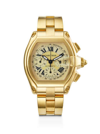 CARTIER, HEAVY YELLOW GOLD CHRONOGRAPH 'ROADSTER', REF. 2619 - фото 1