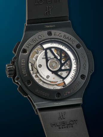 HUBLOT, LIMITED EDITION TITANIUM, CERAMIC AND KEVLAR CHRONOGRAPH 'BIG BANG AERO BANG', REF. 311.C1.1110.C1 - фото 3