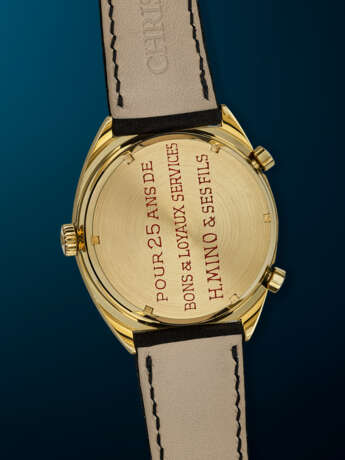 HEUER, RARE YELLOW GOLD CHRONOGRAPH 'CARRERA', REF. 1158 - фото 3