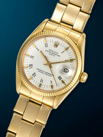 ROLEX, YELLOW GOLD 'OYSTER PERPETUAL DATE', REF. 1503 - фото 2