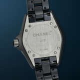 CHANEL, BLACK CERAMIC AND DIAMOND-SET 'J12' - фото 3