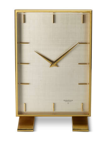 JAEGER-LECOULTRE, HEAVY BRASS TABLE CLOCK - фото 1