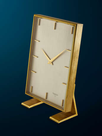 JAEGER-LECOULTRE, HEAVY BRASS TABLE CLOCK - фото 2