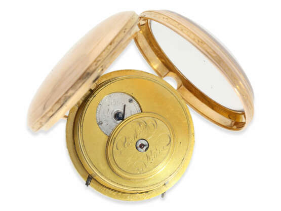 Taschenuhr: schwere französische Schlagwerksuhr hoher Qualität, signiert Berthoud a Paris, ca. 1810 - Foto 3