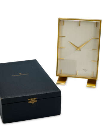 JAEGER-LECOULTRE, HEAVY BRASS TABLE CLOCK - фото 4