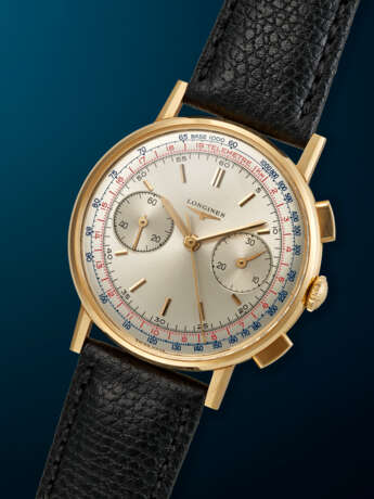 LONGINES, YELLOW GOLD CHRONOGRAPH, REF. 7414 12 - фото 2