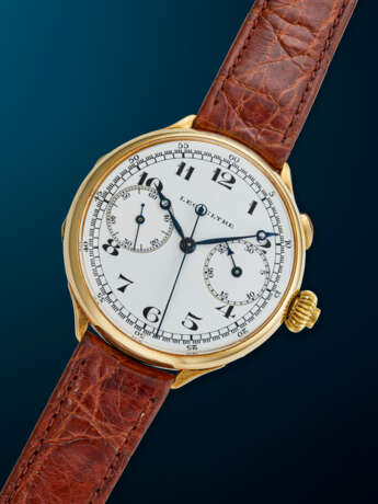 LE COULTRE, YELLOW GOLD SPLIT-SECONDS MONOPUSHER CHRONOGRAPH WRISTWATCH - photo 2