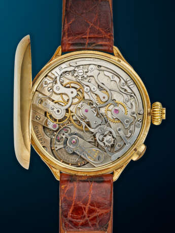 LE COULTRE, YELLOW GOLD SPLIT-SECONDS MONOPUSHER CHRONOGRAPH WRISTWATCH - photo 4