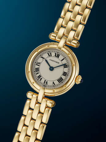 CARTIER, YELLOW GOLD QUARTZ 'PANTHERE RONDE', REF. 66920 - Foto 2