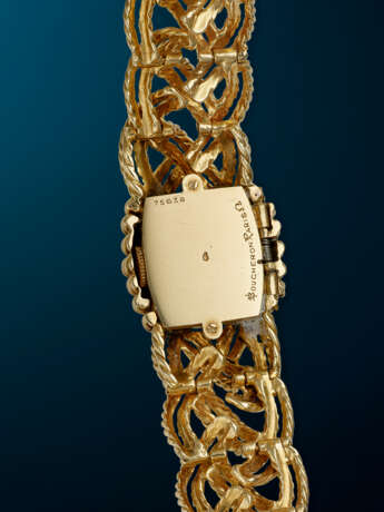 OMEGA FOR BOUCHERON, YELLOW GOLD BRACELET WATCH, WITH CONCEALED DIAL - Foto 5