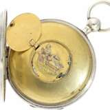 Taschenuhr: sehr gut erhaltene, hochfeine französische Schlagwerks-Taschenuhr mit verstecktem erotischen Automat, ca.1820 - Foto 4