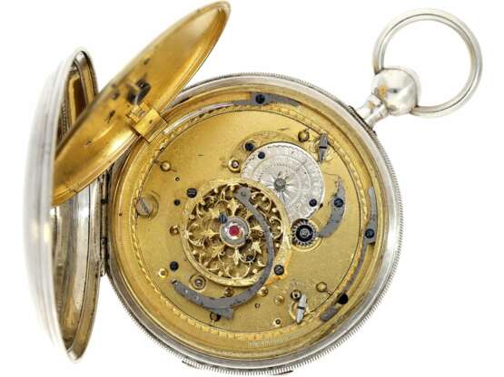 Taschenuhr: sehr gut erhaltene, hochfeine französische Schlagwerks-Taschenuhr mit verstecktem erotischen Automat, ca.1820 - Foto 5