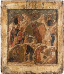 AN ICON SHOWING THE NATIVITY OF CHRIST