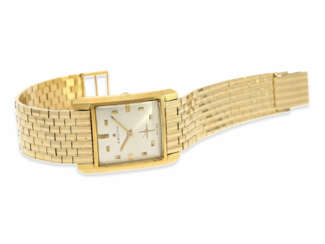Armbanduhr: vintage Herrenuhr der Marke Zenith, seltenes Vollgold-Modell, ca. 1960