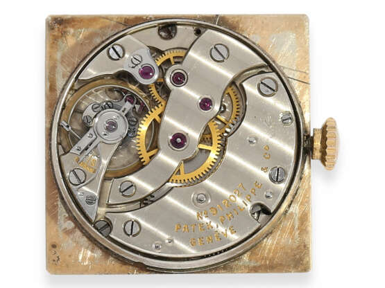 Armbanduhr: äußerst rare Patek Philippe Herrenuhr, eine der seltensten Referenzen der 40er Jahre, Ref.1567 in 18K Roségold, Genf 1944, mit Stammbuchauszug - Foto 4