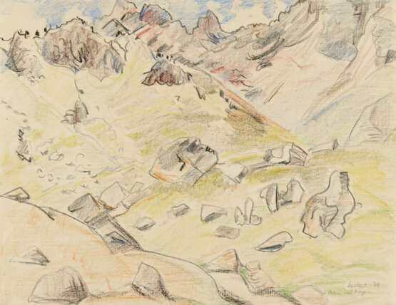 Erich Heckel.Felsen und Berge - photo 1