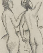 Карандаш. August Macke.Figürliche Komposition 4 (two nudes standing)