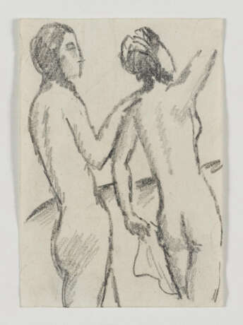 August Macke.Figürliche Komposition 4 (two nudes standing) - photo 2