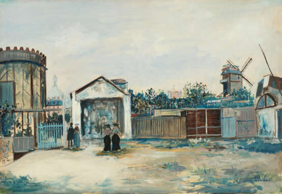 Maurice Utrillo.La Tour du Philosophe et le Moulin de la Galette - photo 1