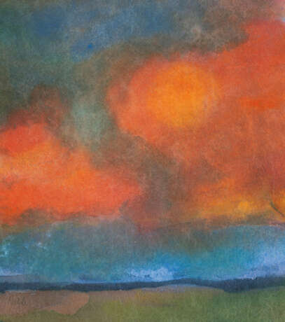 Emil Nolde.Hoher Himmel mit roten Wolken - photo 1