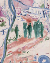 Peter Doig.Figures at Red House